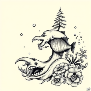 Chicano Ocean Tattoo