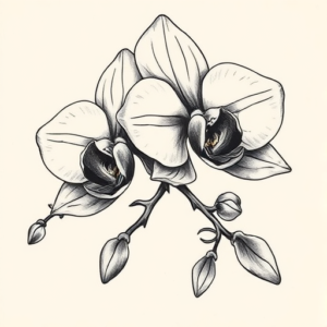 Chicano Orchid Tattoo