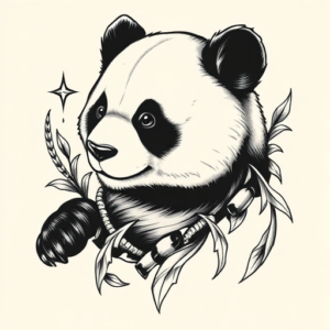 Chicano Panda Tattoo