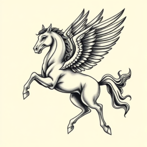 Chicano Pegasus Tattoo