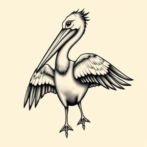 Chicano Pelican Tattoo