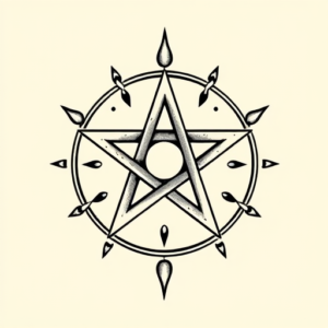 Chicano Pentagram Tattoo