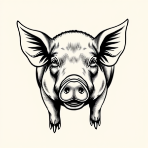 Chicano Pig Tattoo