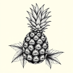 Chicano Pineapple Tattoo
