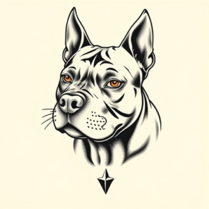 Chicano Pitbull Tattoo