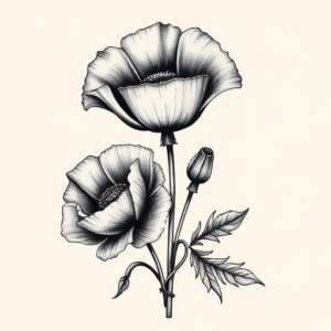 Chicano Poppy Tattoo