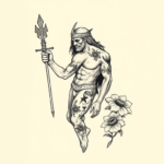 Chicano Poseidon Tattoo
