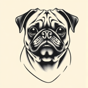 Chicano Pug Tattoo