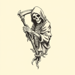 Chicano Reaper Tattoo