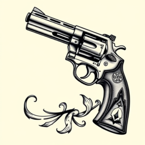 Chicano Revolver Tattoo