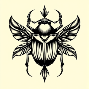 Chicano Scarab Tattoo