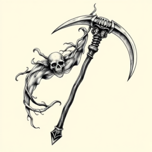 Chicano Scythe Tattoo