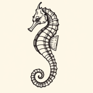 Chicano Seahorse Tattoo