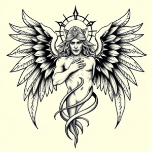 Chicano Seraphim Tattoo