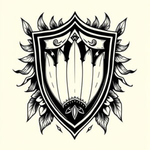 Chicano Shield Tattoo