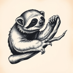 Chicano Sloth Tattoo
