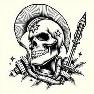 Chicano Spartan Tattoo