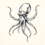 Chicano Squid Tattoo