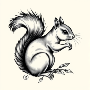 Chicano Squirrel Tattoo