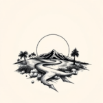 Chicano Sunset Tattoo