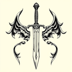 Chicano Sword Tattoo