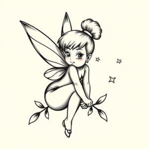 Chicano Tinkerbell Tattoo