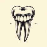 Chicano Tooth Tattoo