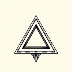Chicano Triangle Tattoo