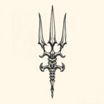 Chicano Trident Tattoo