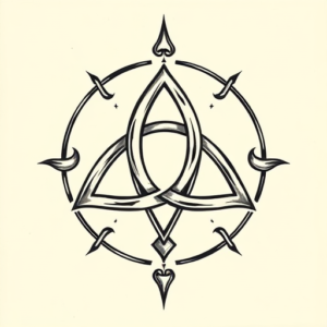 Chicano Triquetra Tattoo