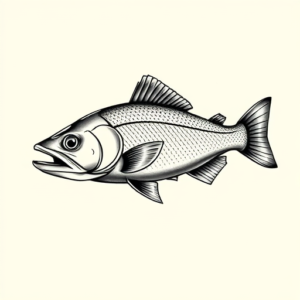 Chicano Trout Tattoo