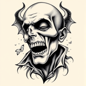 Chicano Vampire Tattoo