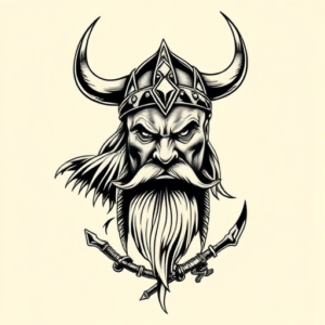 Chicano Viking Tattoo