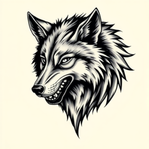 Chicano Wolf Tattoo