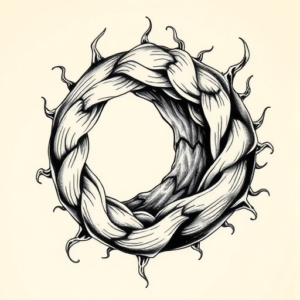 Chicano Wormhole Tattoo