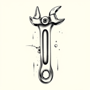 Chicano Wrench Tattoo