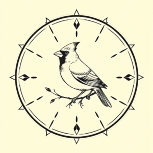 Circle Cardinal Tattoo