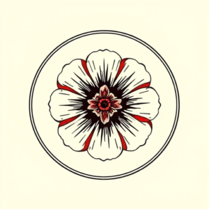 Circle Carnation Tattoo