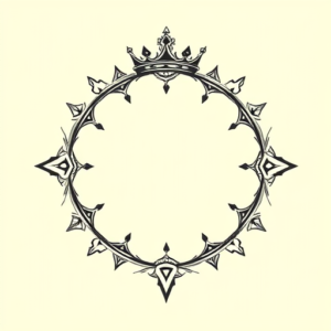 Circle Crown Tattoo