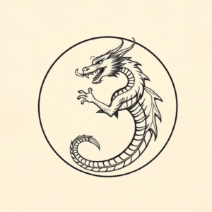 Circle Dragon Tattoo
