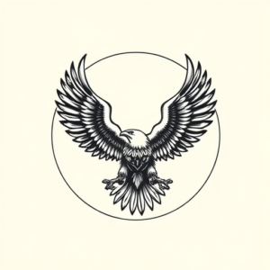 Circle Eagle Tattoo