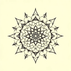 Circle Honeycomb Tattoo