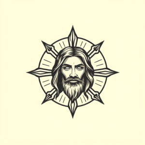 Circle Jesus Tattoo