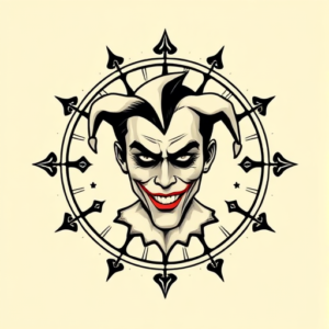 Circle Joker Tattoo