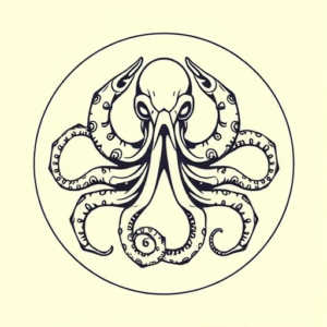 Circle Kraken Tattoo