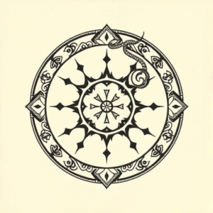 Circle Ouroboros Tattoo