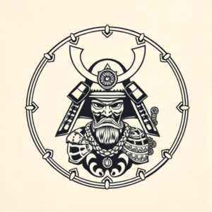 Circle Samurai Tattoo