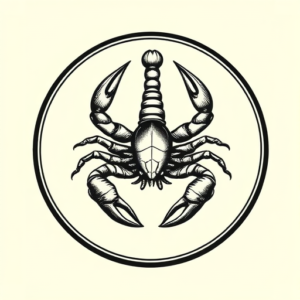 Circle Scorpion Tattoo