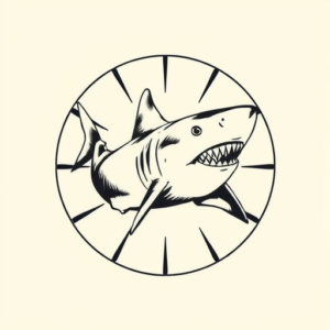 Circle Shark Tattoo