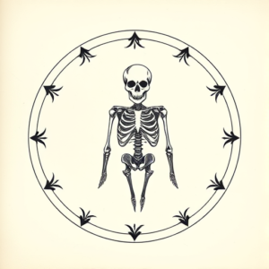 Circle Skeleton Tattoo